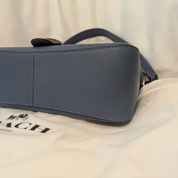 Coach Soft Tabby Shoulder Bag in Chambray (blue) - Picture 8 of 14
